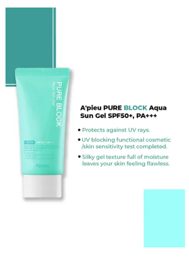 Protector Solar Puro Sol Acuoso Gel spf50+ PA+++ 50ml